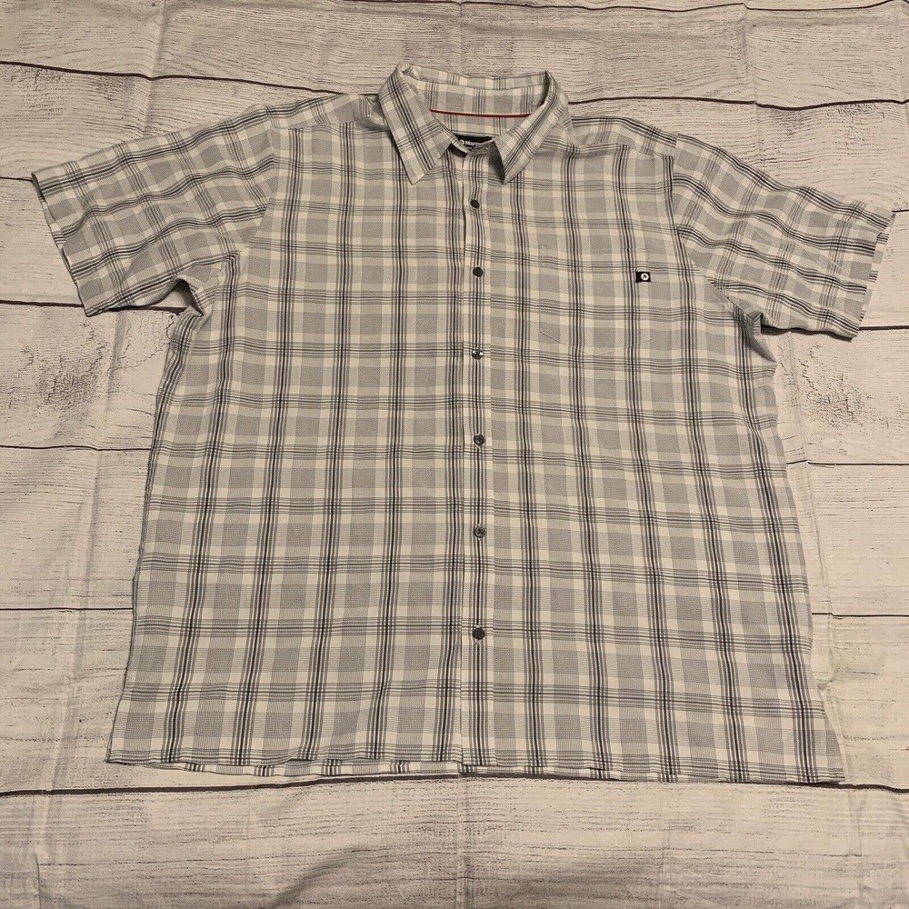 Marmot Mens Size XXL 2XL Button Up Short Sleeve Shirt